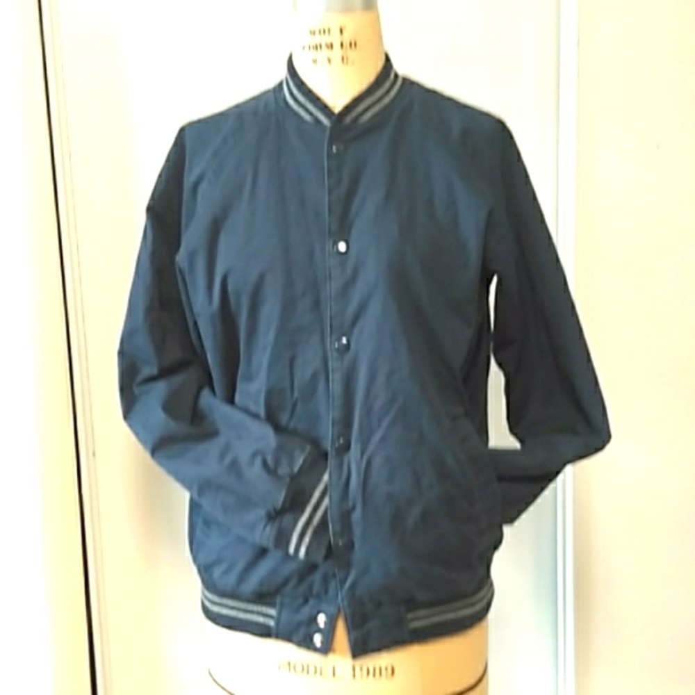 Navy varsity jacket